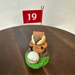 Caddyshack Gopher Golf Figurine Hallmark 2009 Hole 19 Flag